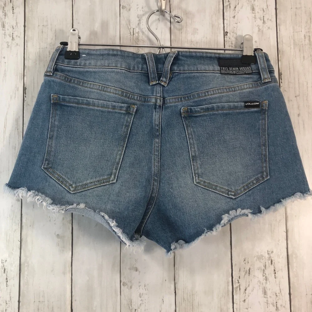 Volcom Stoney Stretch Mid Rise Micro Fit Shorts 27